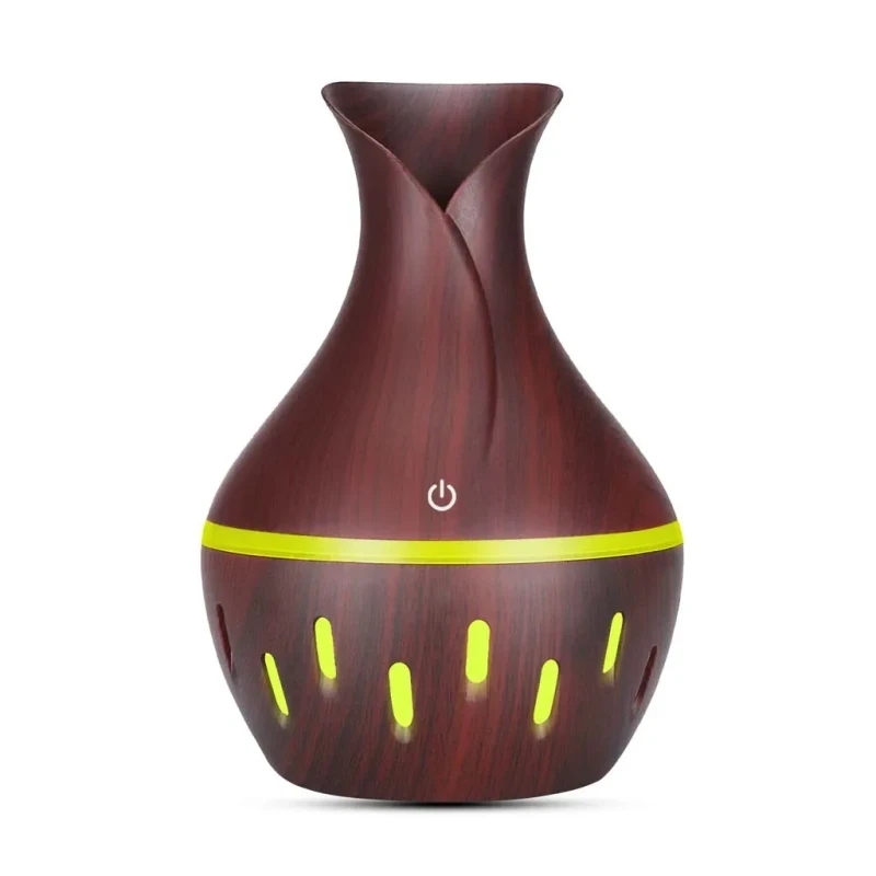 Humidificateur d'air ultrasonique en bois, diffuseur électrique d'arôme parfumé, huile essentielle d'aromathérapie, machine à brume fraîche pour la maison