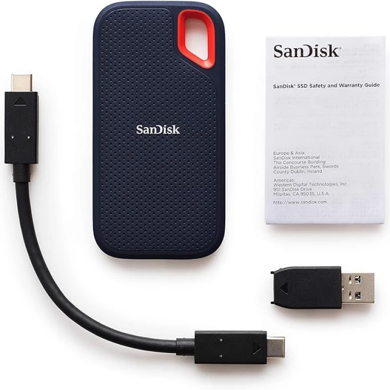 SanDisk Extreme Portable SSD 1TB - Disque SSD externe jusqu'à 550Mo/s en lecture