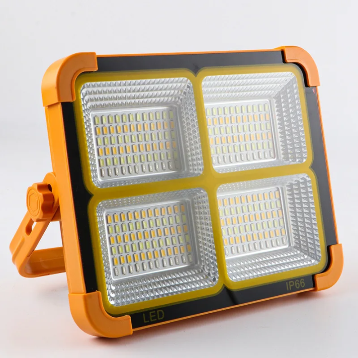 Votre Projecteur LED Solaire Rechargeable, Lampe De Construction, Réflecteur Portable, Projecteur Extérieur